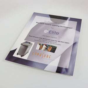 Cynosure Elite Laser Marketing Counter Advertising Display A-Frame Stand 8.5x11