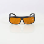 Laser Optic PPE Safety Glasses Black Frame Orange Lens Cracked 532 940 1064 OD6+