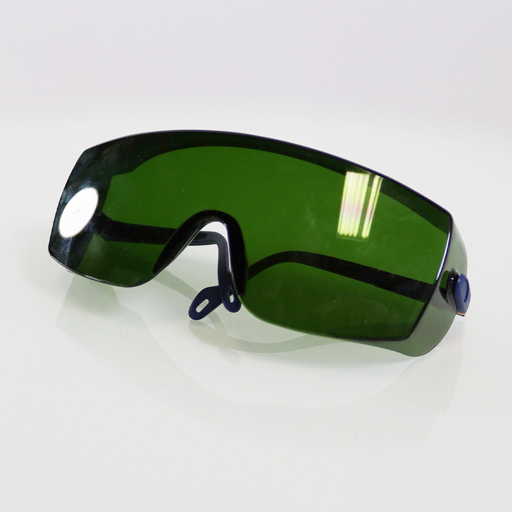 IPL Optic PPE Safety Glasses Blue OTF Frame Green Lens 300nm - 1400nm OD1 755nm