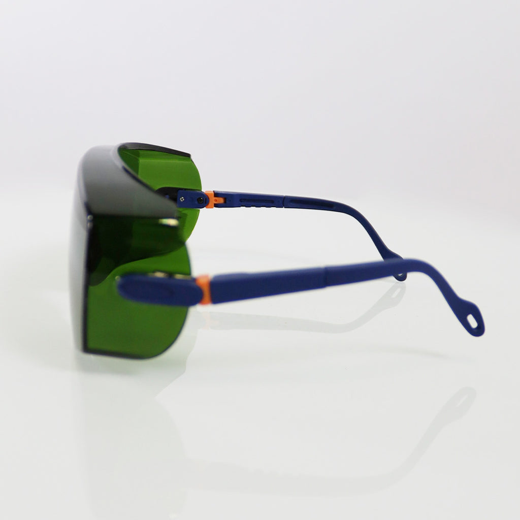 IPL Optic PPE Safety Glasses Blue OTF Frame Green Lens 300nm - 1400nm OD1 755nm