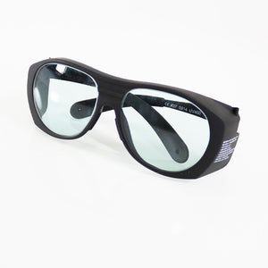 LaserShields PPE Laser Safety Glasses Black Frame Clear Lens 2800-10600nm OD5+