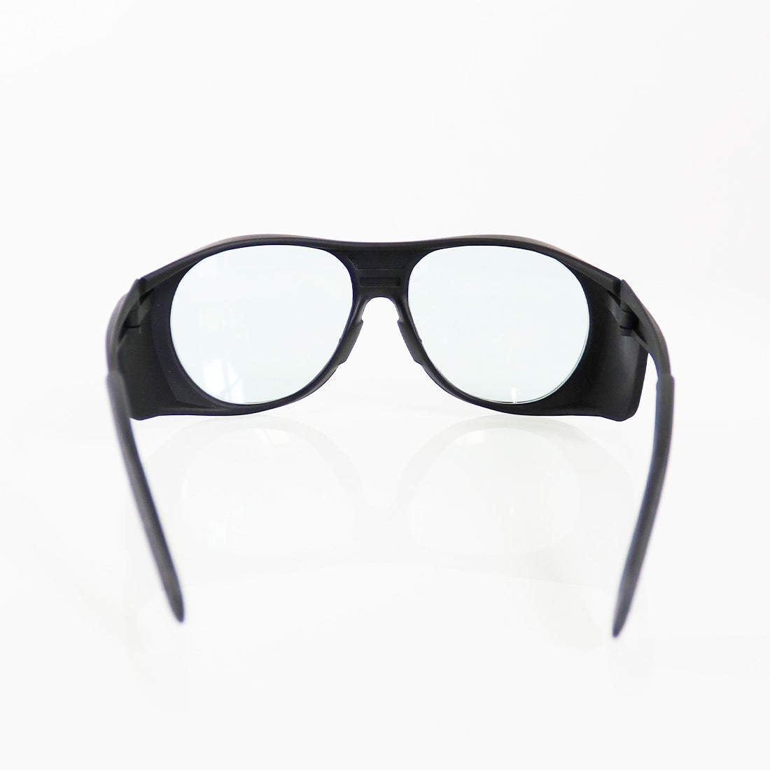 LaserShields PPE Laser Safety Glasses Black Frame Clear Lens 2800-10600nm OD5+