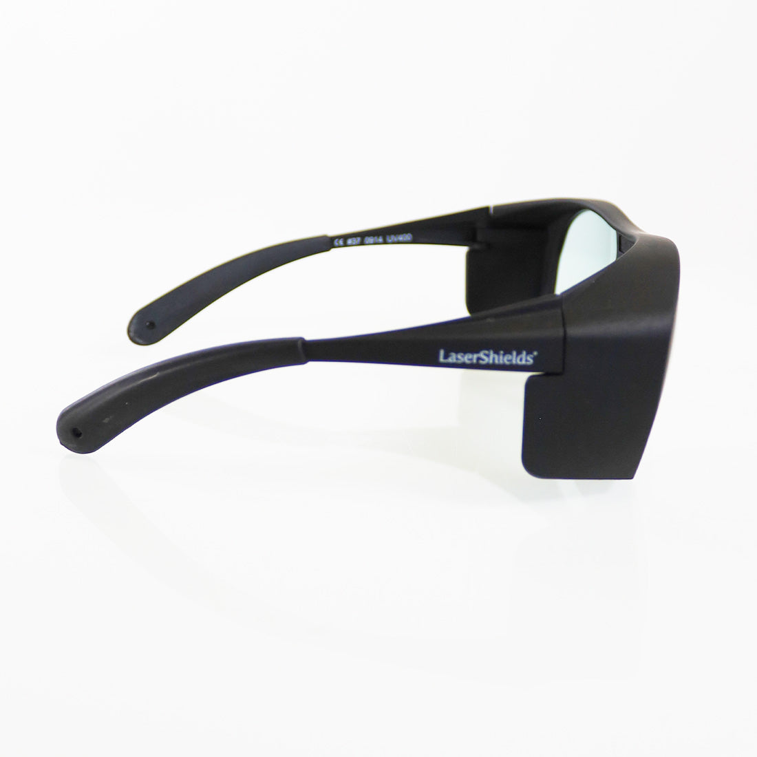 LaserShields PPE Laser Safety Glasses Black Frame Clear Lens 2800-10600nm OD5+