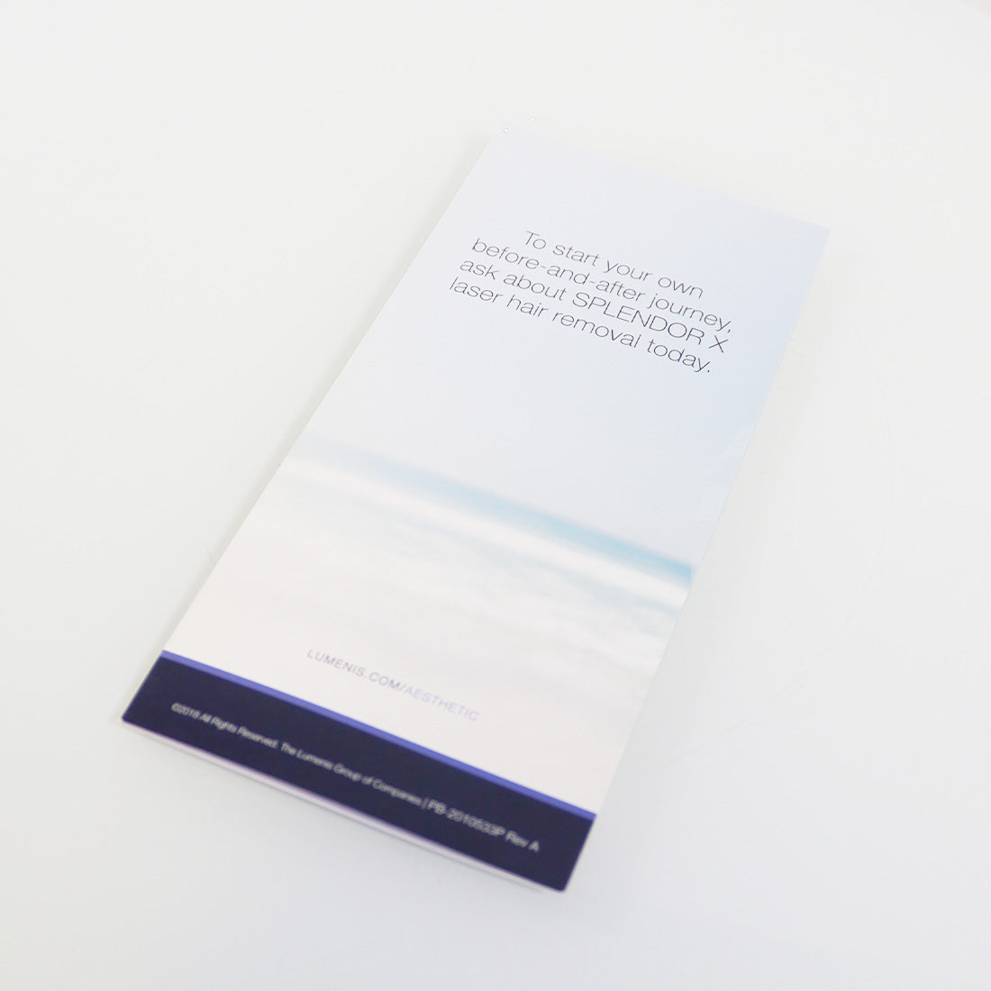 Lumenis Laser Splendor X Hair Removal Marketing Office Brochure PB-2010533P x24