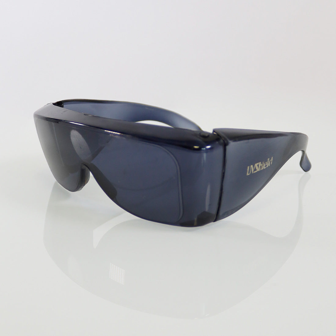 UVShield Optic UV Light PPE Eye Safety Glasses Grey OTF Frame Gray Lens