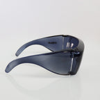 UVShield Optic UV Light PPE Eye Safety Glasses Grey OTF Frame Gray Lens