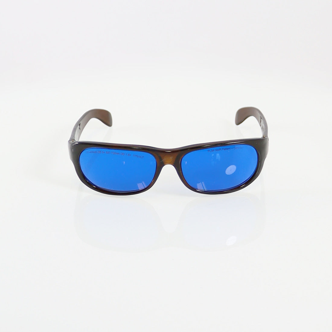 Ellipse PPE Laser IPL Safety Glasses Amber Frame Blue Lens 537-720nm OD1.5+