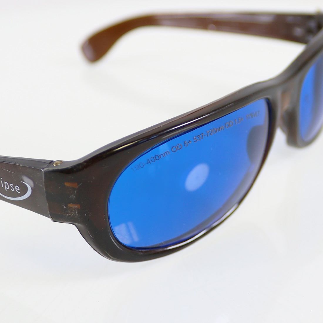 Ellipse PPE Laser IPL Safety Glasses Amber Frame Blue Lens 537-720nm OD1.5+