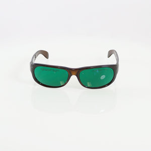 Ellipse PPE Laser IPL Safety Glasses Amber Frame Green Lens 190-400nm OD5+