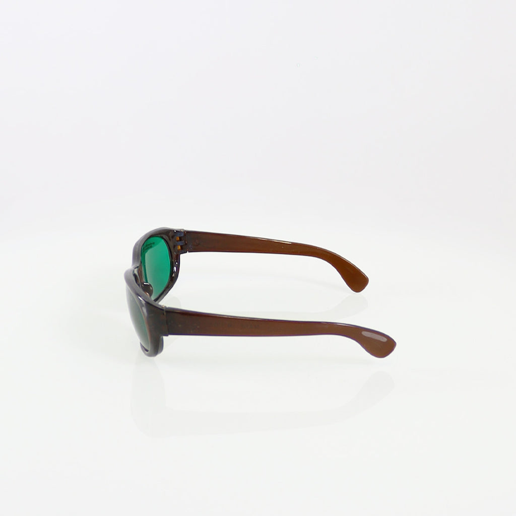 Ellipse PPE Laser IPL Safety Glasses Amber Frame Green Lens 190-400nm OD5+