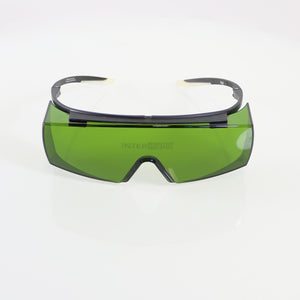 LaserVision PPE Laser IPL Safety Glasses Black Frame Green Lens 755-1064nm OD5+
