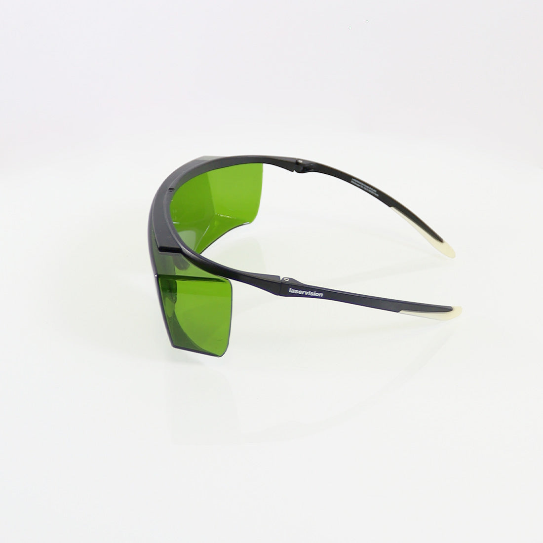 LaserVision PPE Laser IPL Safety Glasses Black Frame Green Lens 755-1064nm OD5+