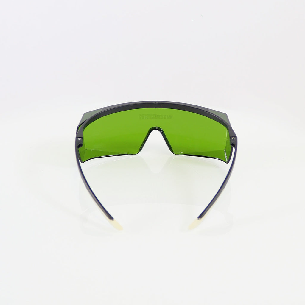LaserVision PPE Laser IPL Safety Glasses Black Frame Green Lens 755-1064nm OD5+