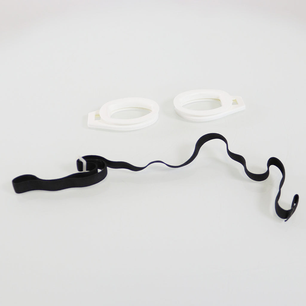 PPE Laser IPL Patient Safety Goggles Black-Out Metal Cups Rubber Frame Eyewear