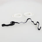 PPE Laser IPL Patient Safety Goggles Black-Out Metal Cups Rubber Frame Eyewear