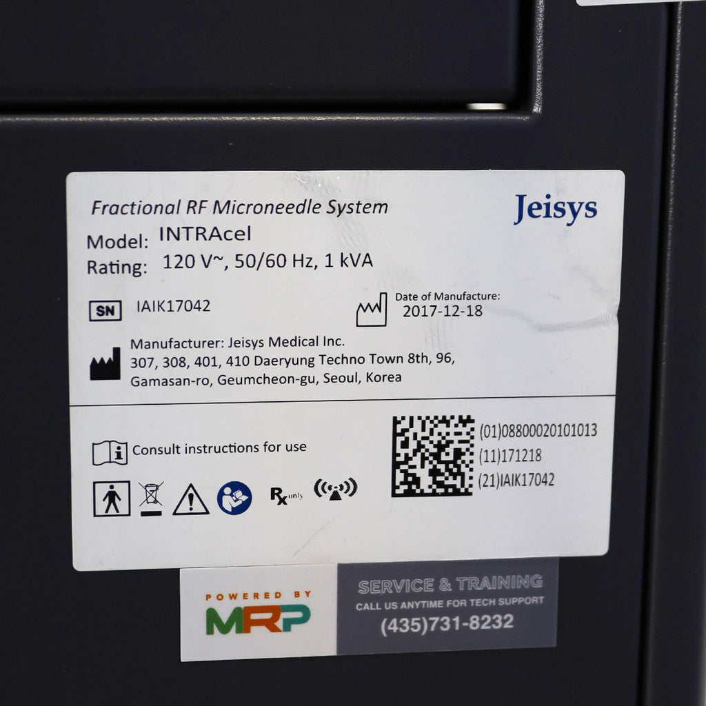 2017 Jeisys INTRAcel Fractional RF Microneedling System Skin Tightening