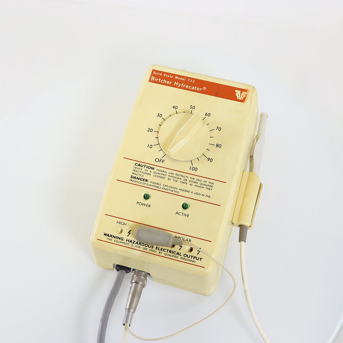 Birtcher Hyfrecator Solid State 733 ESU Electrosurgical Unit 733-FS (1984)