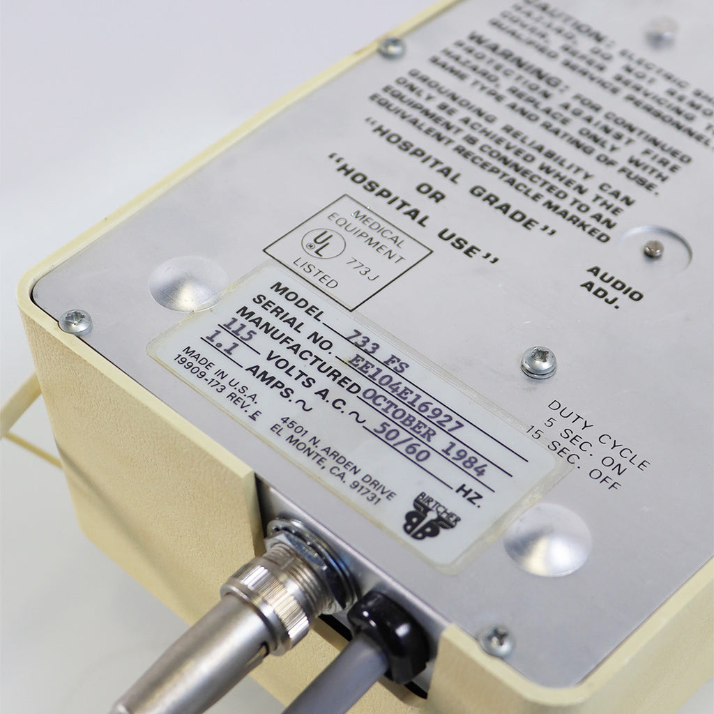 Birtcher Hyfrecator Solid State 733 ESU Electrosurgical Unit 733-FS (1984)