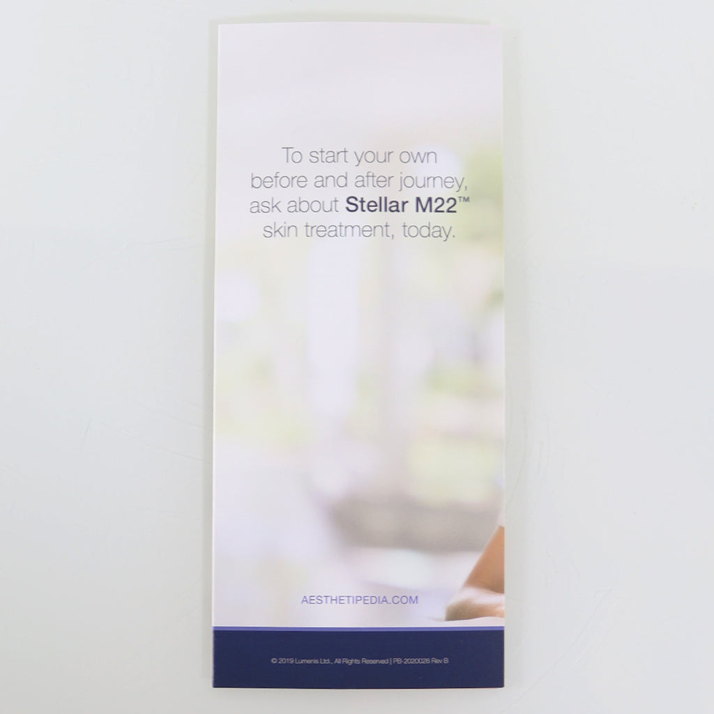 Lumenis Stellar M22 Photorejuvenation Treatment Office Marketing Brochure x15