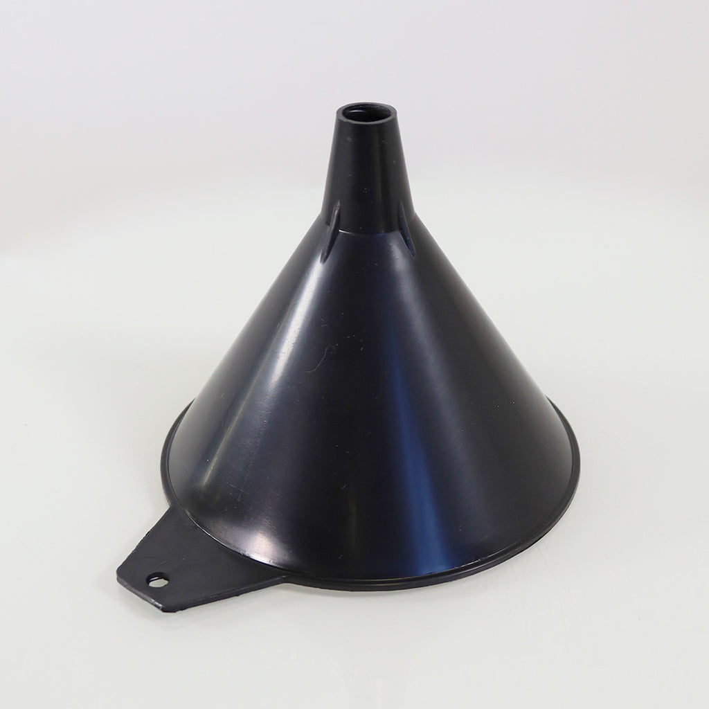 5-Inch Utility Funnel Black Polypropylene 5in Diameter to 1/2in Outlet