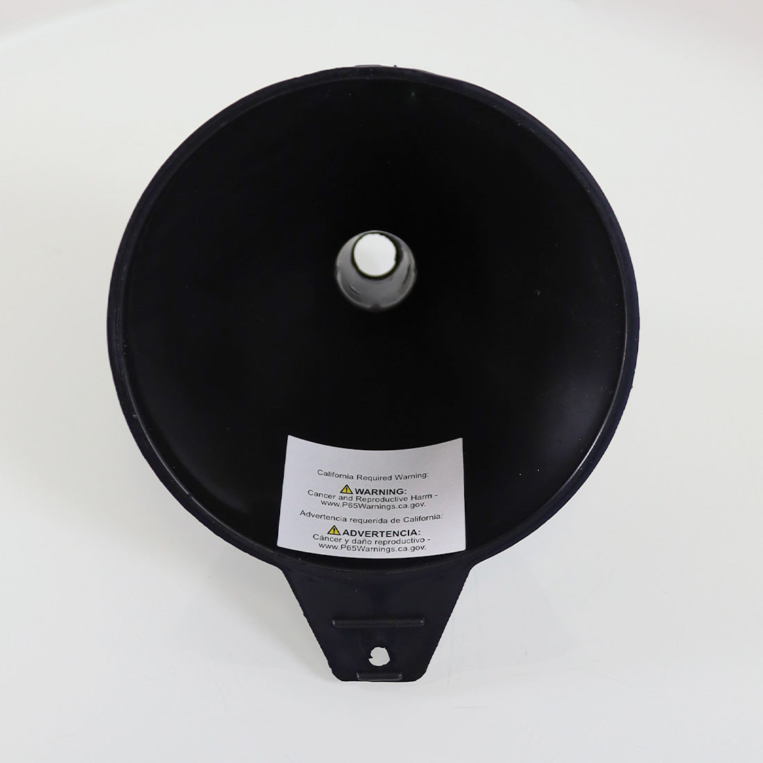 5-Inch Utility Funnel Black Polypropylene 5in Diameter to 1/2in Outlet