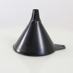 5-Inch Utility Funnel Black Polypropylene 5in Diameter to 1/2in Outlet