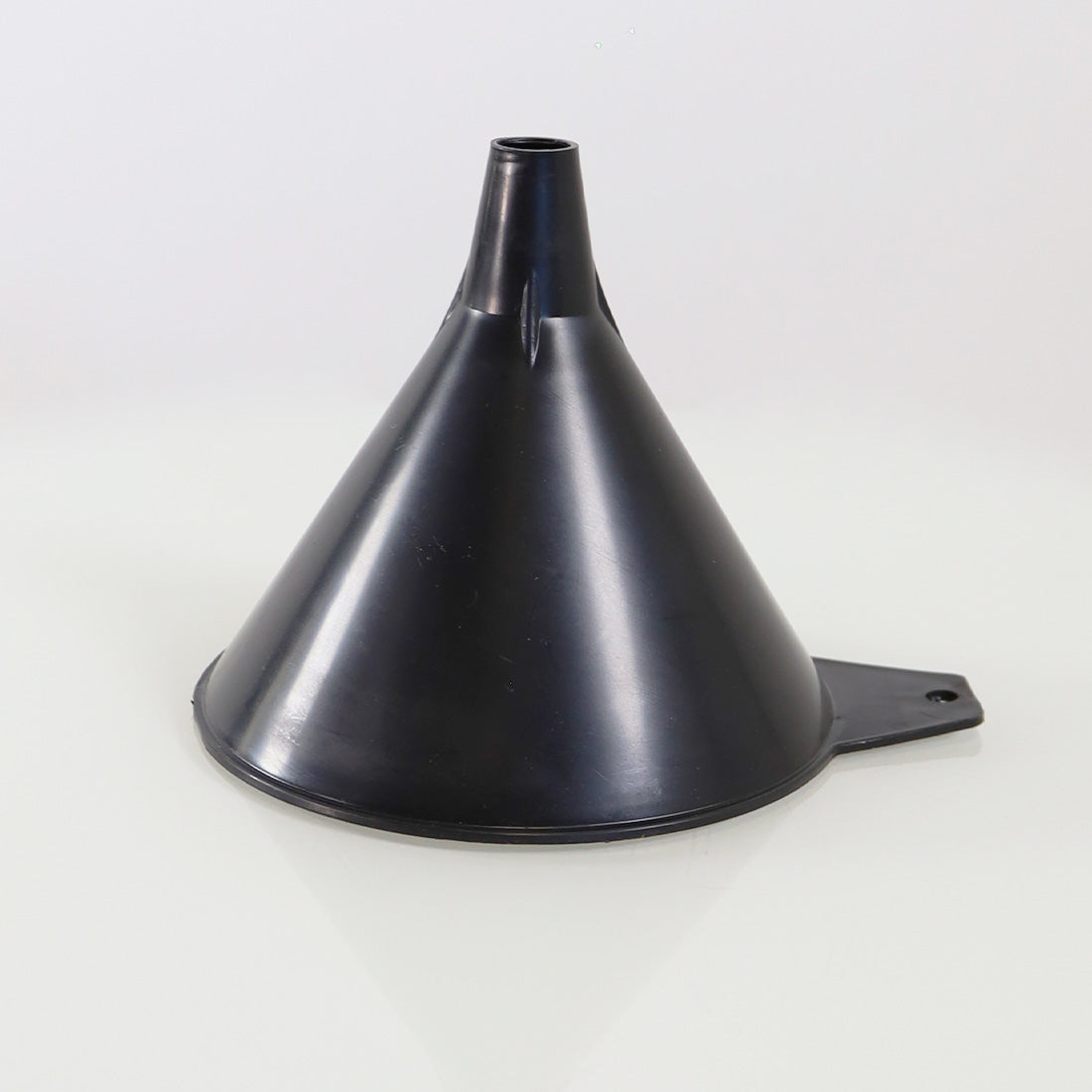 5-Inch Utility Funnel Black Polypropylene 5in Diameter to 1/2in Outlet