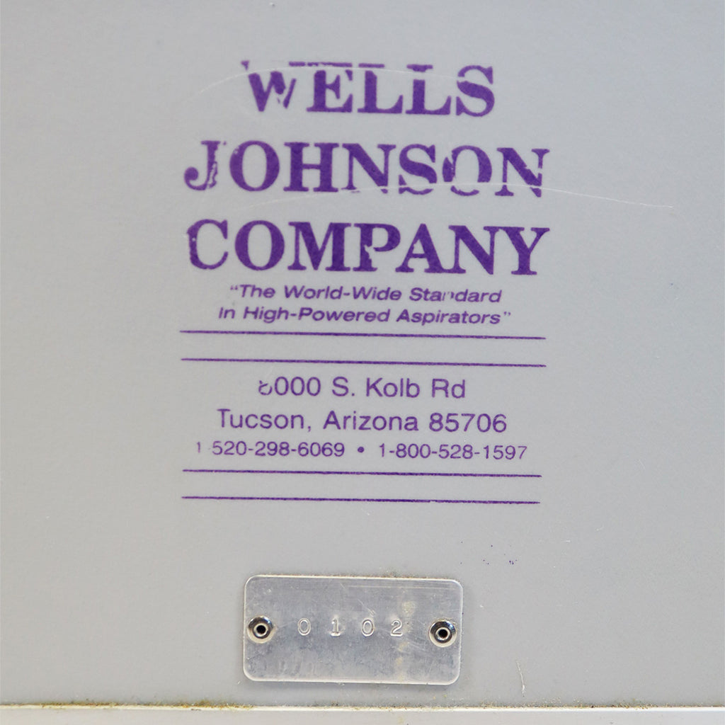 Wells Johnson Hercules Aspirator System Infiltration Suction Compact Dual Pump