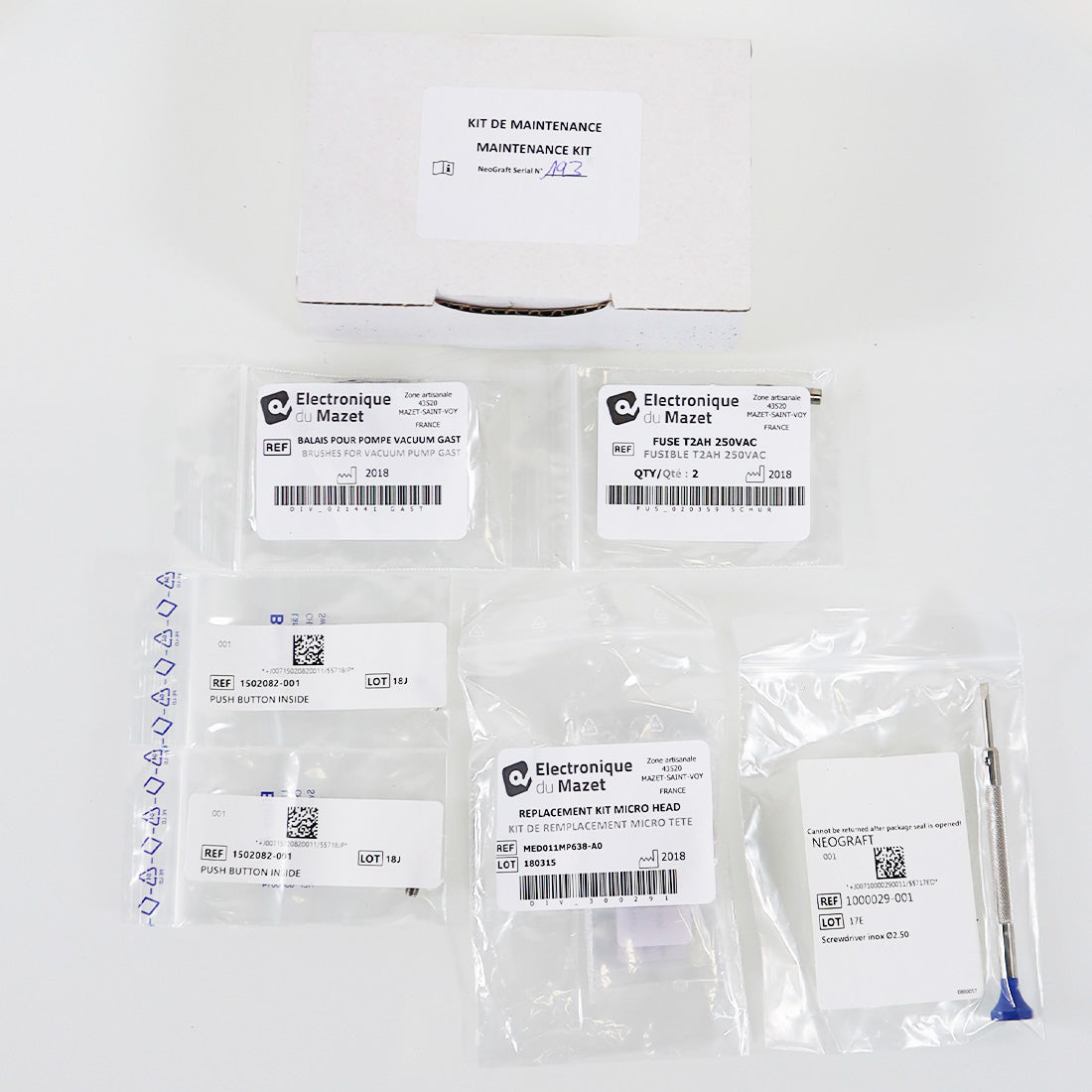 2018 NeoGraft® 2.0 FUE Follicular Unit Extraction Hair Restoration Device