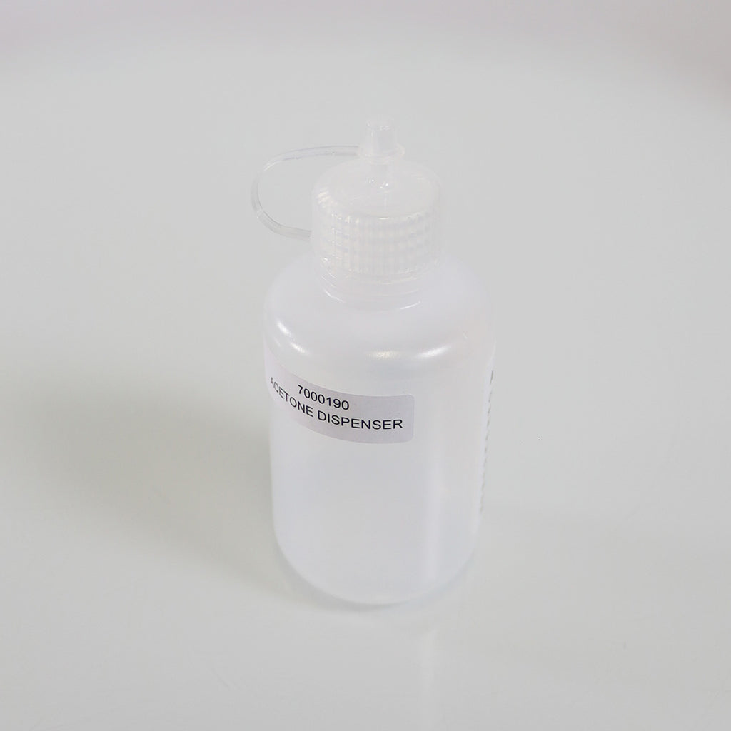 Small Bottle Narrow Spout Acetone Dispenser 7000190 Clearly Labeled for Safety