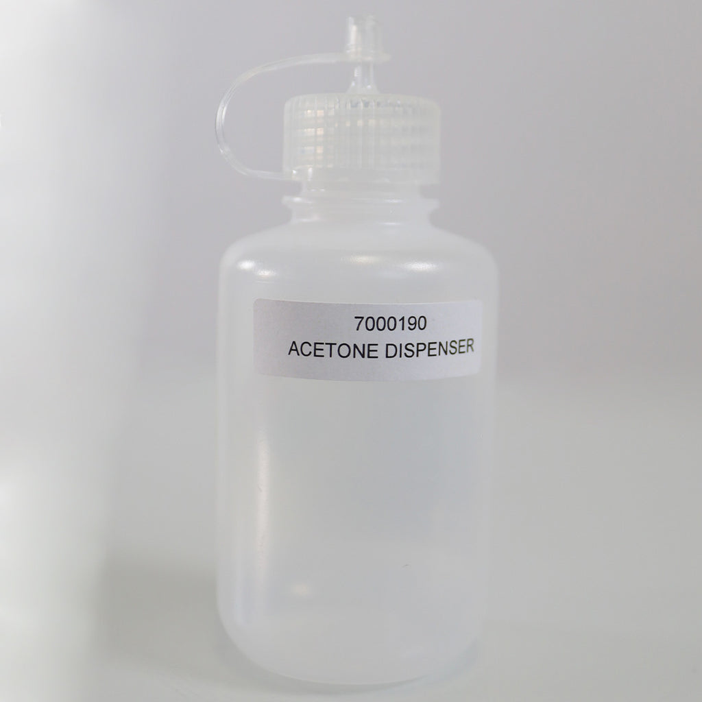 Small Bottle Narrow Spout Acetone Dispenser 7000190 Clearly Labeled for Safety