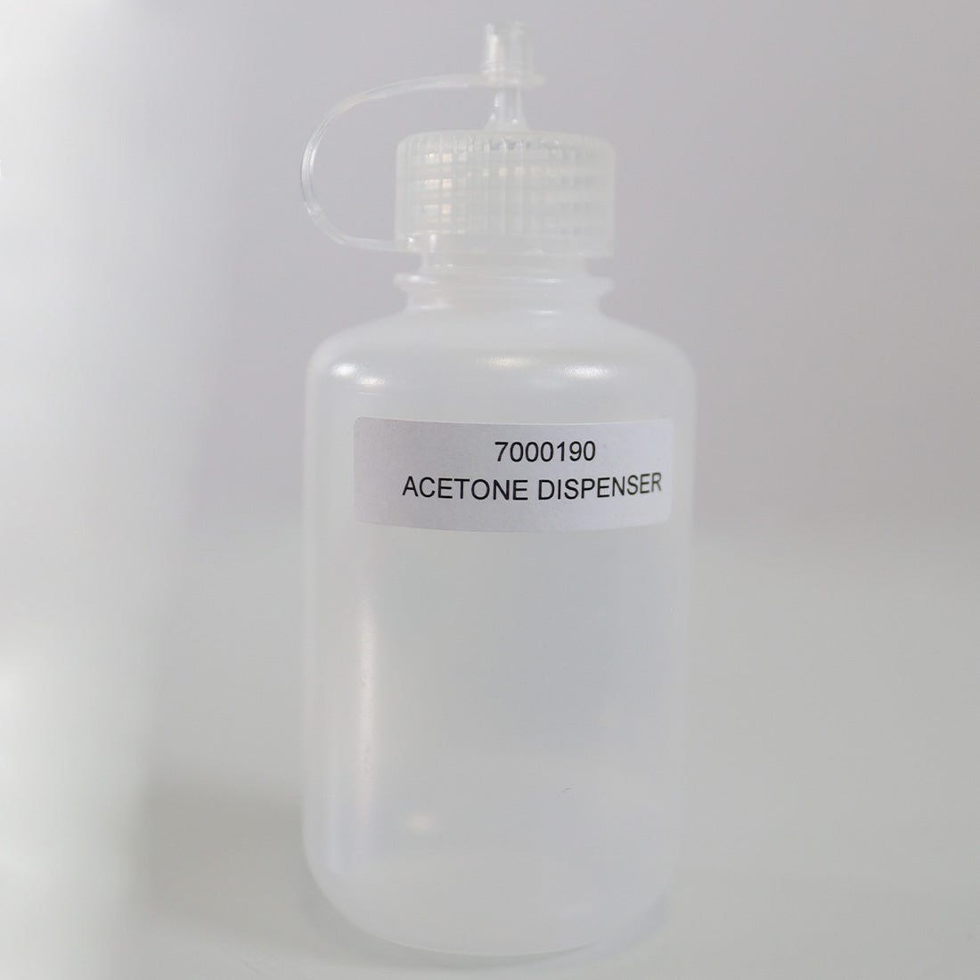 Small Bottle Narrow Spout Acetone Dispenser 7000190 Clearly Labeled for Safety