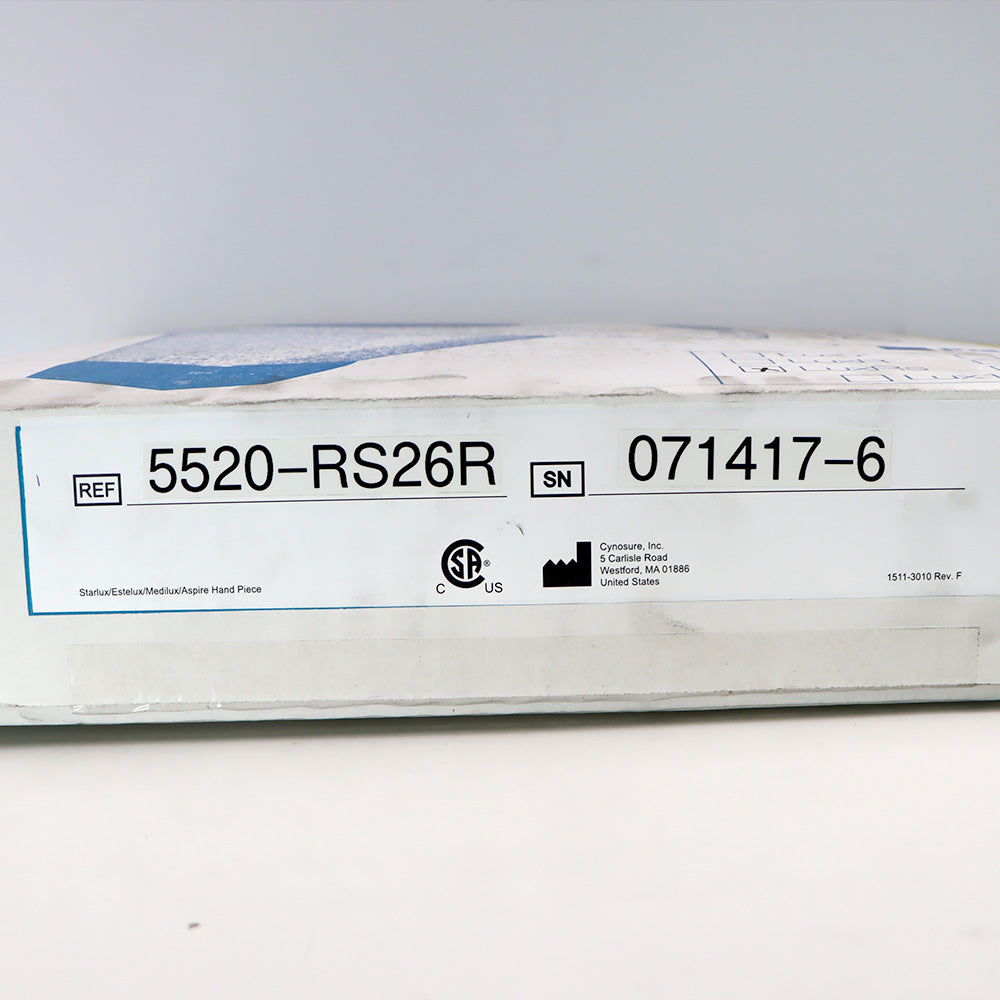 Palomar StarLux LuxRs 500 Handpiece Cynosure Factory Refurbished 071417-6 (0 Shots)