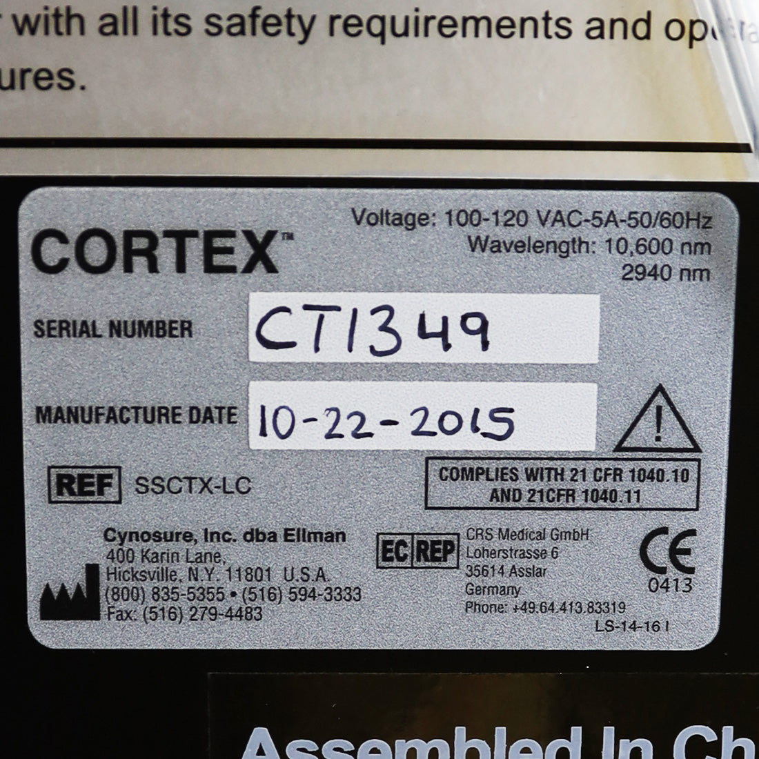 Ellman Sandstone Cortex Resurfacing Platform - CO2 and 2940nm Laser