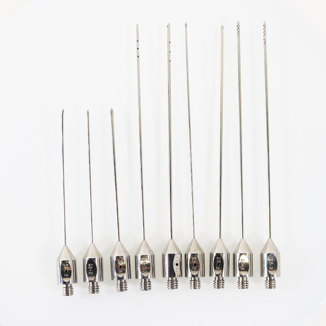 Cannula Needle Aspiration Suction Blunt Nose Multi-Port Variety 9 Pcs Cannulae