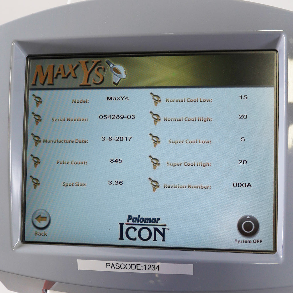 2017 Palomar Icon IPL Laser Fractional 1540 Hair Removal Vascular Skin Resurface