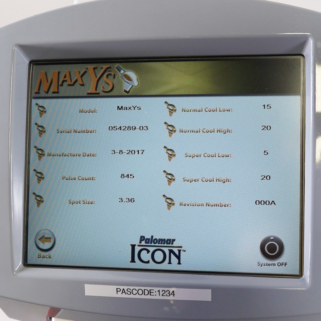 2017 Palomar Icon IPL Laser Fractional 1540 Hair Removal Vascular Skin Resurface