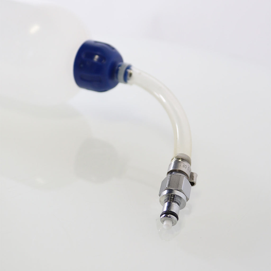500mL Clear Fill/Drain Bottle with 1/4 Non-Drip Male Coupling Aesthetic Lasers