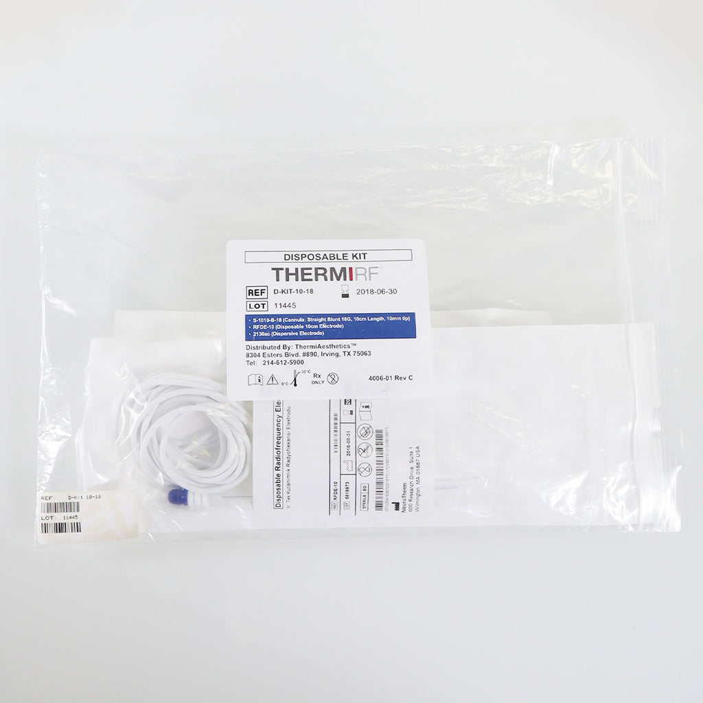 Thermi Aesthetics ThermiRF D-Kit-10-18 Partial Disposable Electrode Kit Straight 2019