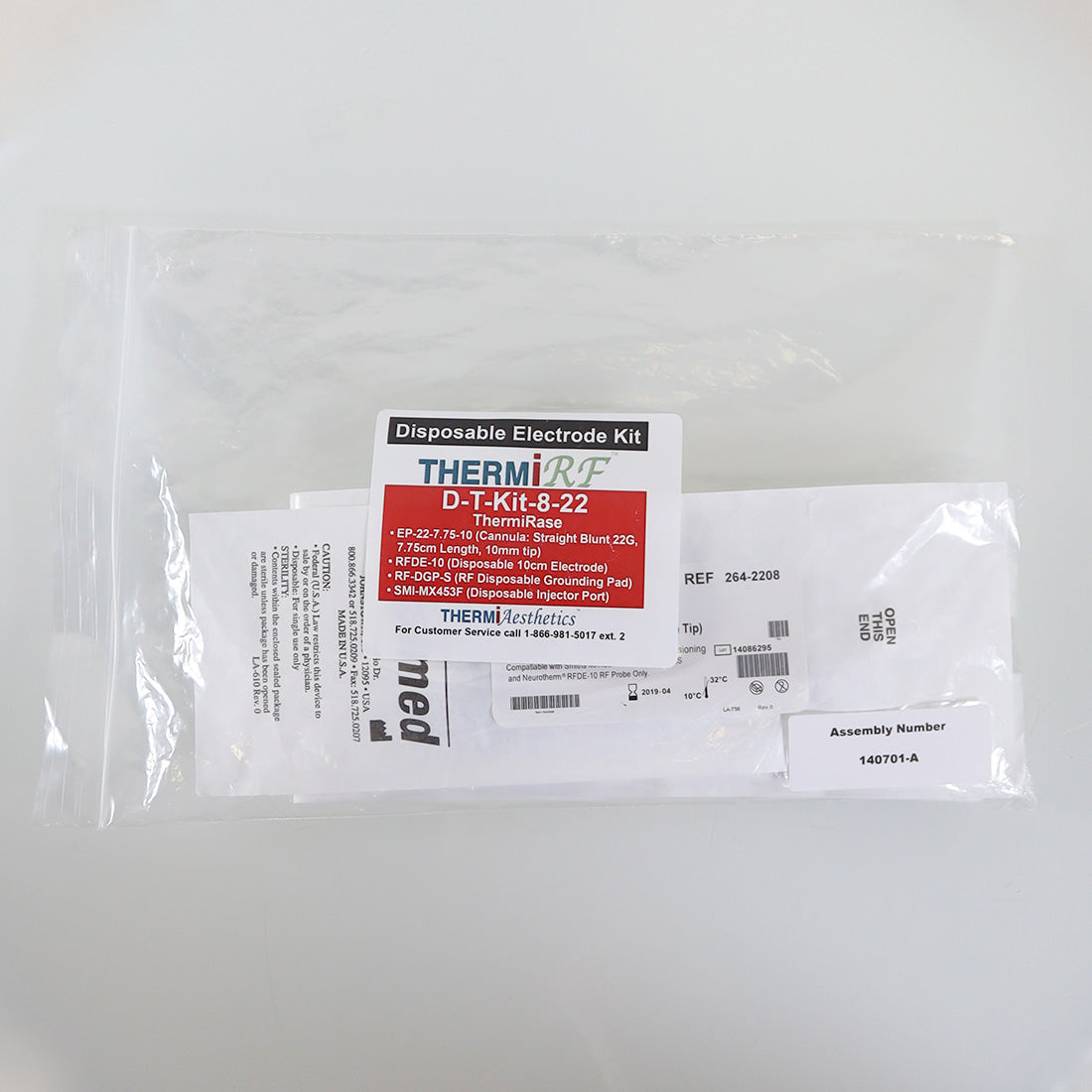 Thermi Aesthetics ThermiRF D-T-Kit-8-22 Partial Disposable Electrode Kit RFDE-10