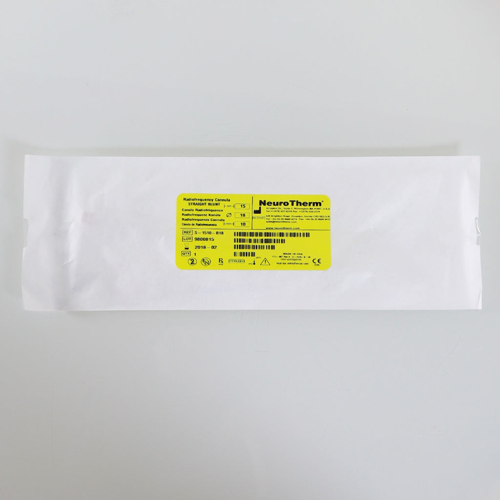 Thermi Aesthetics ThermiRF S-1510-B18 Radiofrequency Cannula Straight Blunt 18G