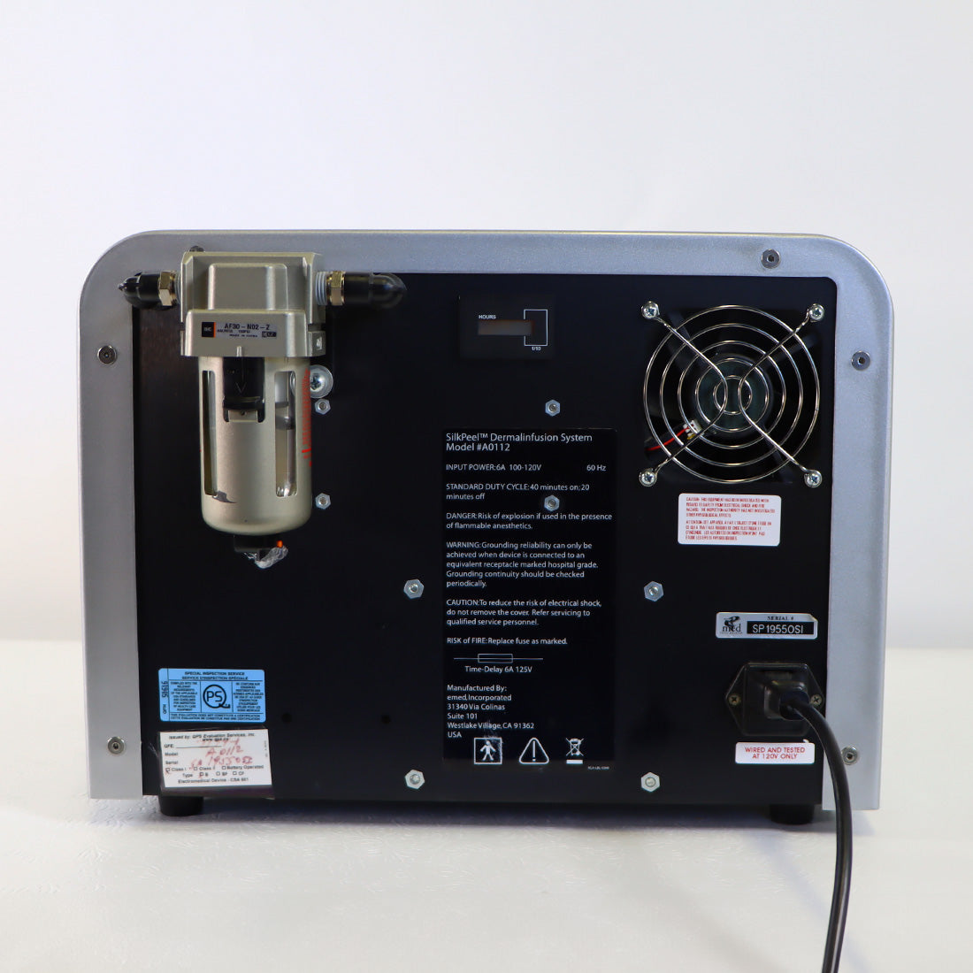 Envy Medical SilkPeel Dermalinfusion Skin Resurfacing Treatment System 289.6 Hours