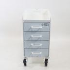 Envy Medical Silkpeel Cart Locking Wheels and Drawer Trolley Stand Station