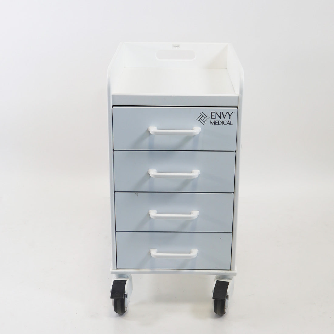 Envy Medical Silkpeel Cart Locking Wheels and Drawer Trolley Stand Station