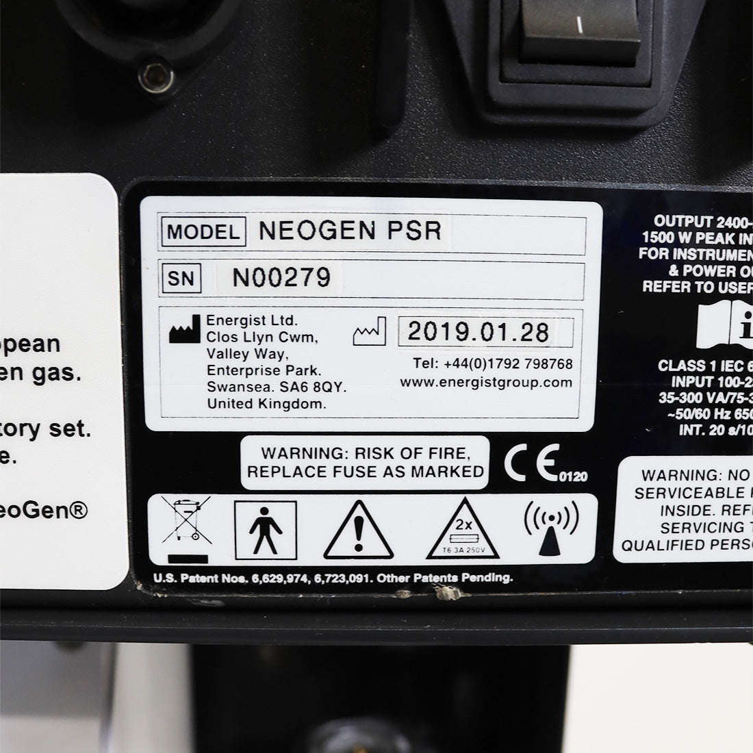 2019 Energist NeoGen PSR Nitrogen Plasma Face Skin Body Rejuvenation Treatment