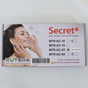 Cutera SecretRF MicroNeedle Fractional Tips 25-Pin MTR-AC-25 Non Insulated x10 A