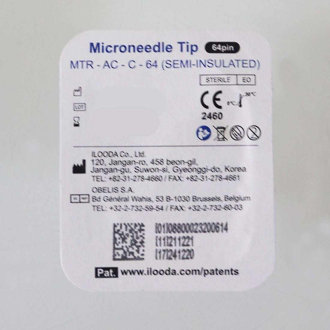 Cutera SecretRF Microneedle Tip 64 Pin Semi-Insulated MTR-AC-C-64 Single Expired