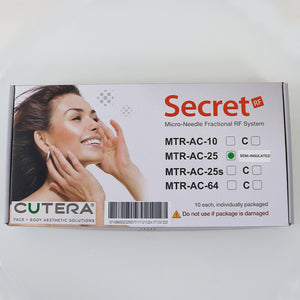 Cutera 25 Pin Semi-Insulated Tip SecretRF MTR-AC-C-25 MicroNeedle x10