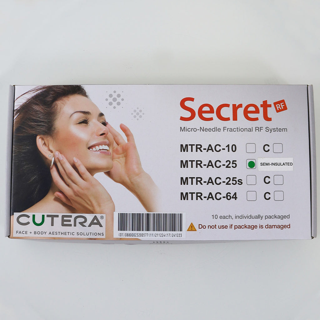 Ilooda 25 Pin Semi-Insulated Tip SecretRF Fraxis Duo MTR-AC-25 MicroNeedle x10Pc