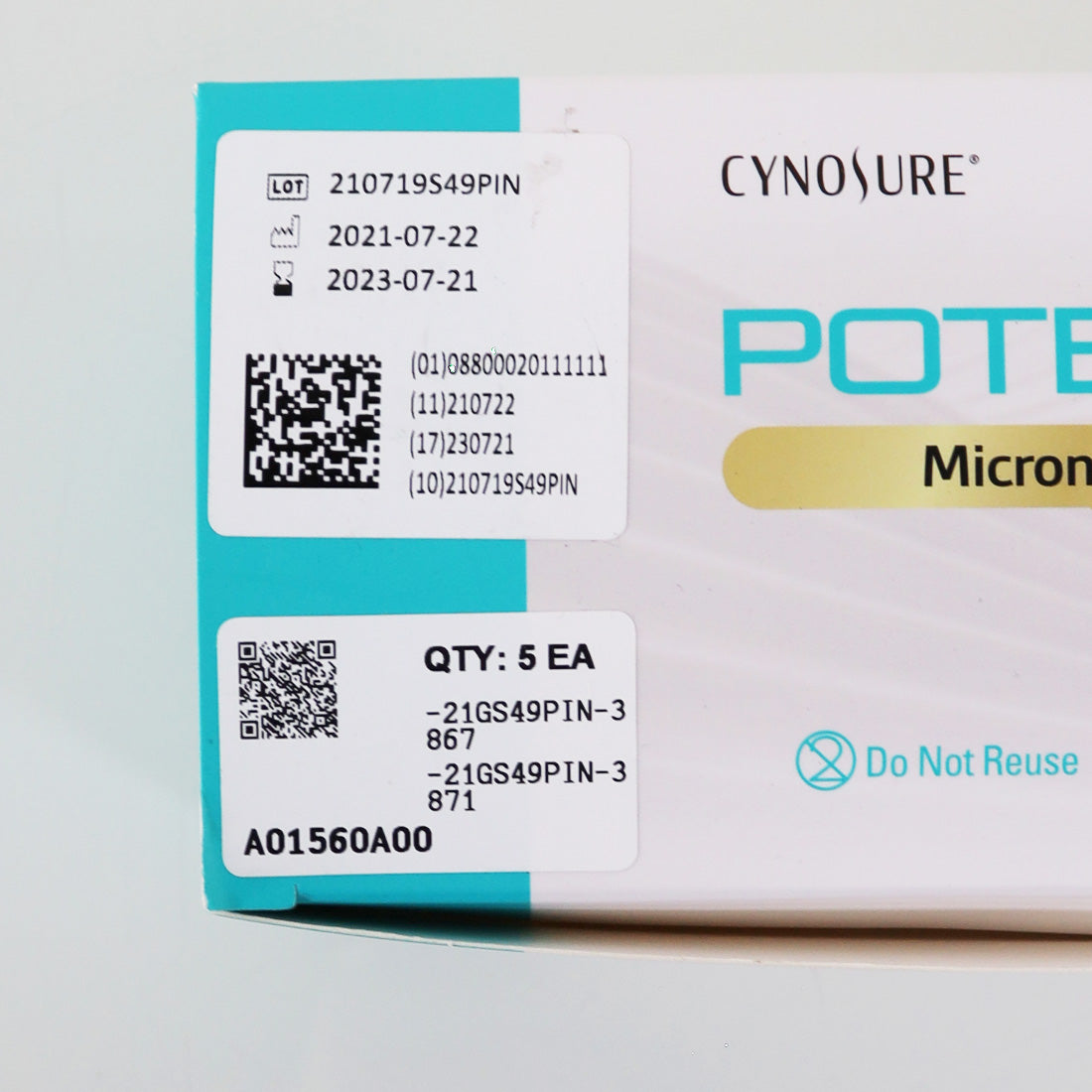 Cynosure Potenza RF S-49 Microneedling Tip 100-7043-053 Microneedle Exp7/23 x1